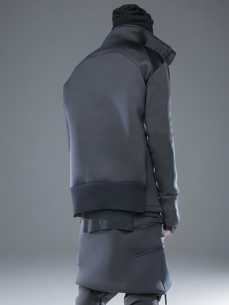 Asymmetric Deconstructed Design Jacket WN21976