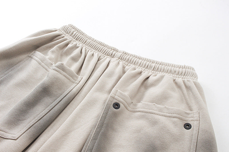Knit Wash Wide Leg Half Pants WN25580