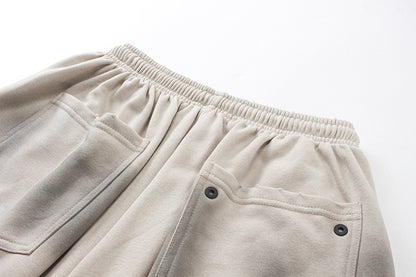 Knit Wash Wide Leg Half Pants WN25580