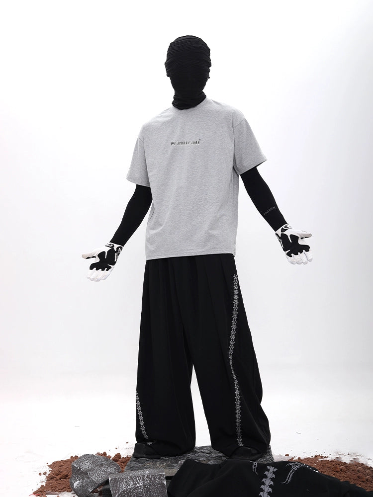 Spine Design Heavyweight Pure Cotton Short Sleeve T-Shirt WN18656