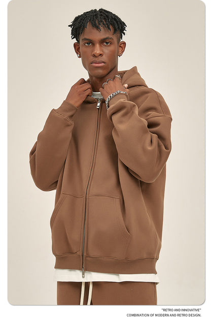 Oversize Heavyweight Zipper Hoodie & Heavyweight Sweatpants Setup WN6640
