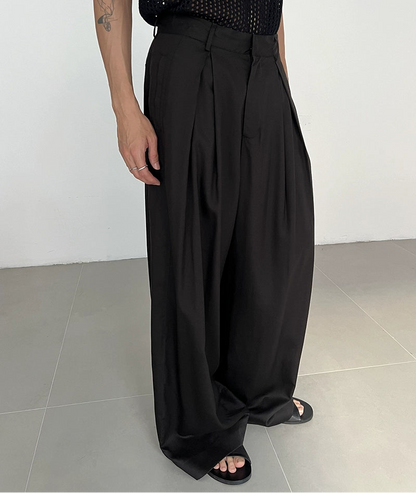 Linen Tuck-in Wide Leg Pants WN21578