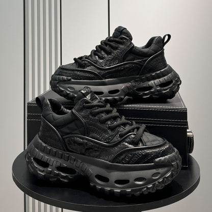 Embroidery Rope Lace Chunky Sole Sneakers WN24579