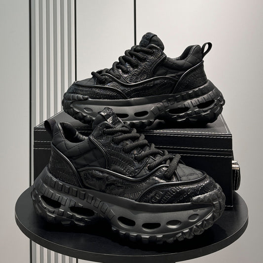 Embroidery Rope Lace Chunky Sole Sneakers WN24579