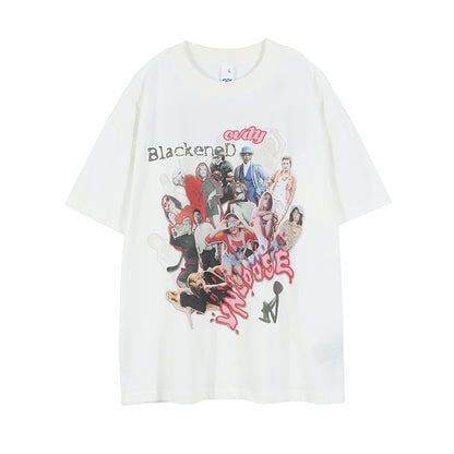 Anime Graphic Oversize Short Sleeve T-Shirt WN12474