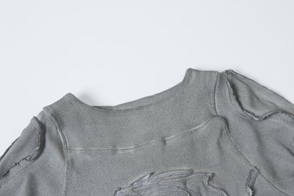 Graphic Design Futuristic Seam T-shirt WN23041