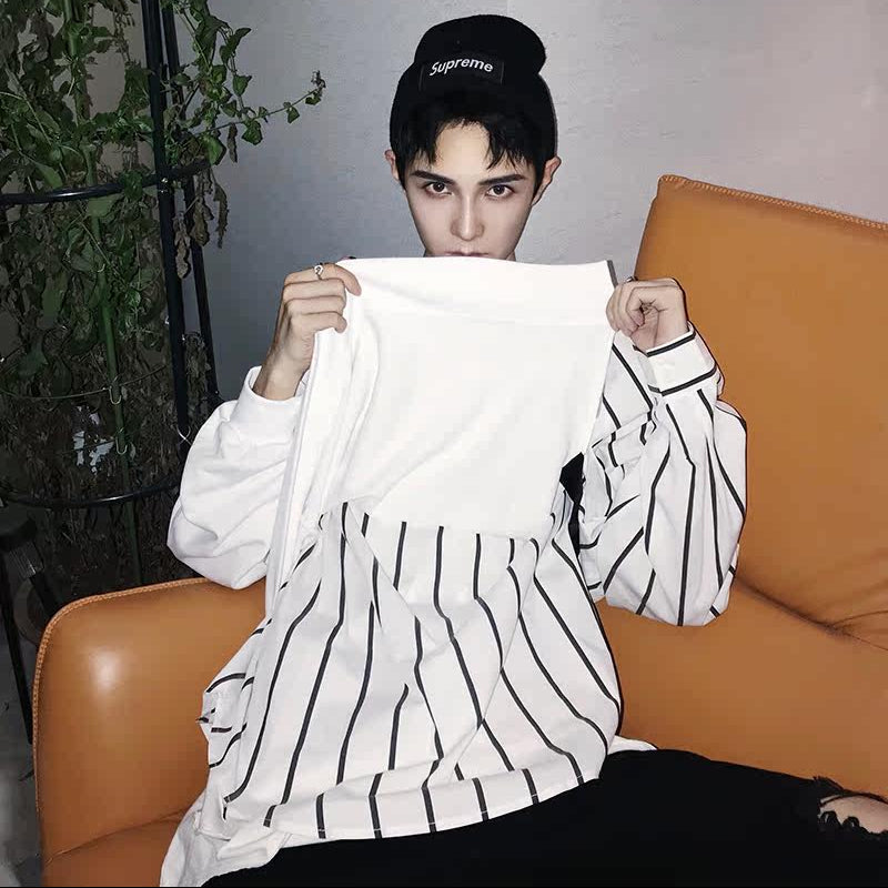 Fake Layered Pullover Sweatshirt WN25070