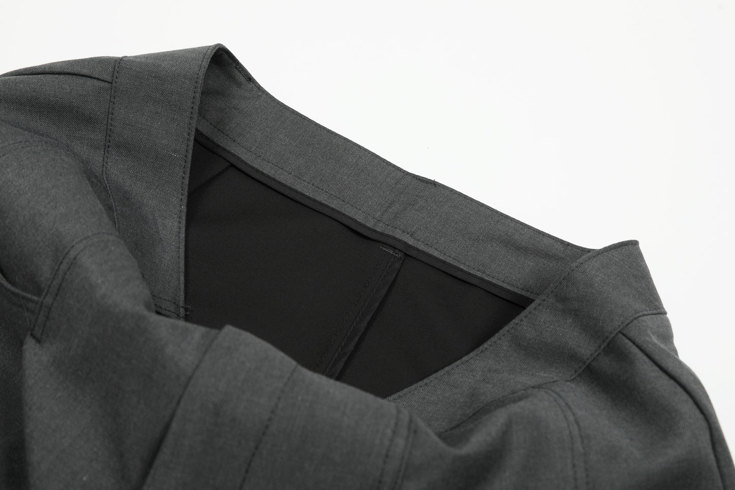 Deconstruction Pleats Draped Wide Leg Trousers WN25894