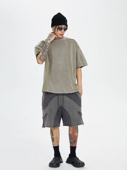 Patchwork Tactical Short Pants WN12211