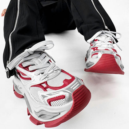 Heterochromatic Chunky Design Shoes WN19186