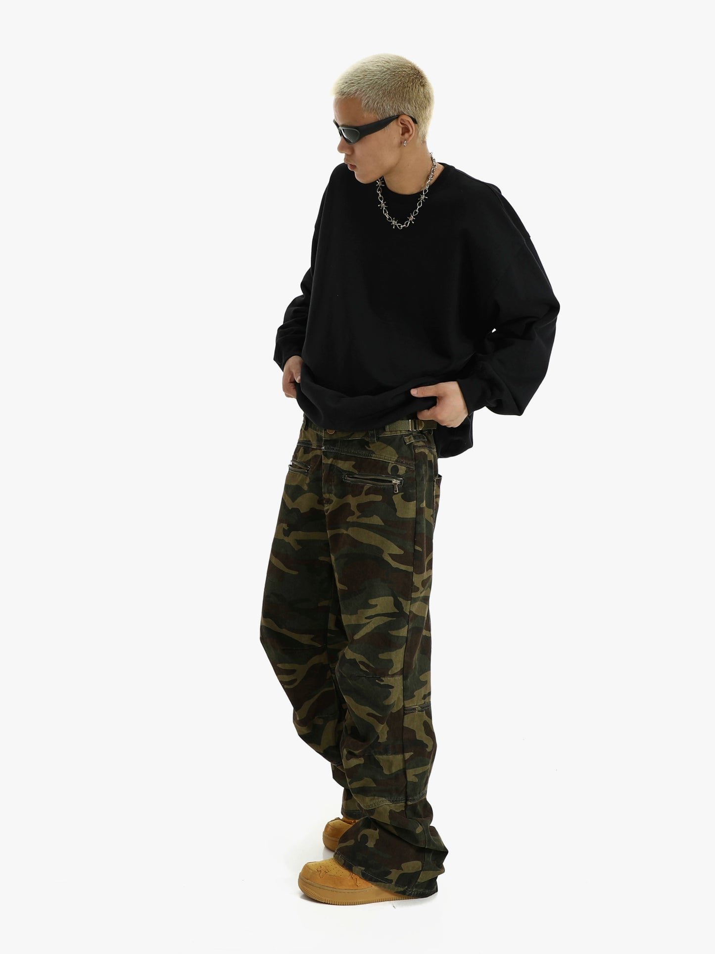 Straight Camouflage Casual Workwear Pants WN5719