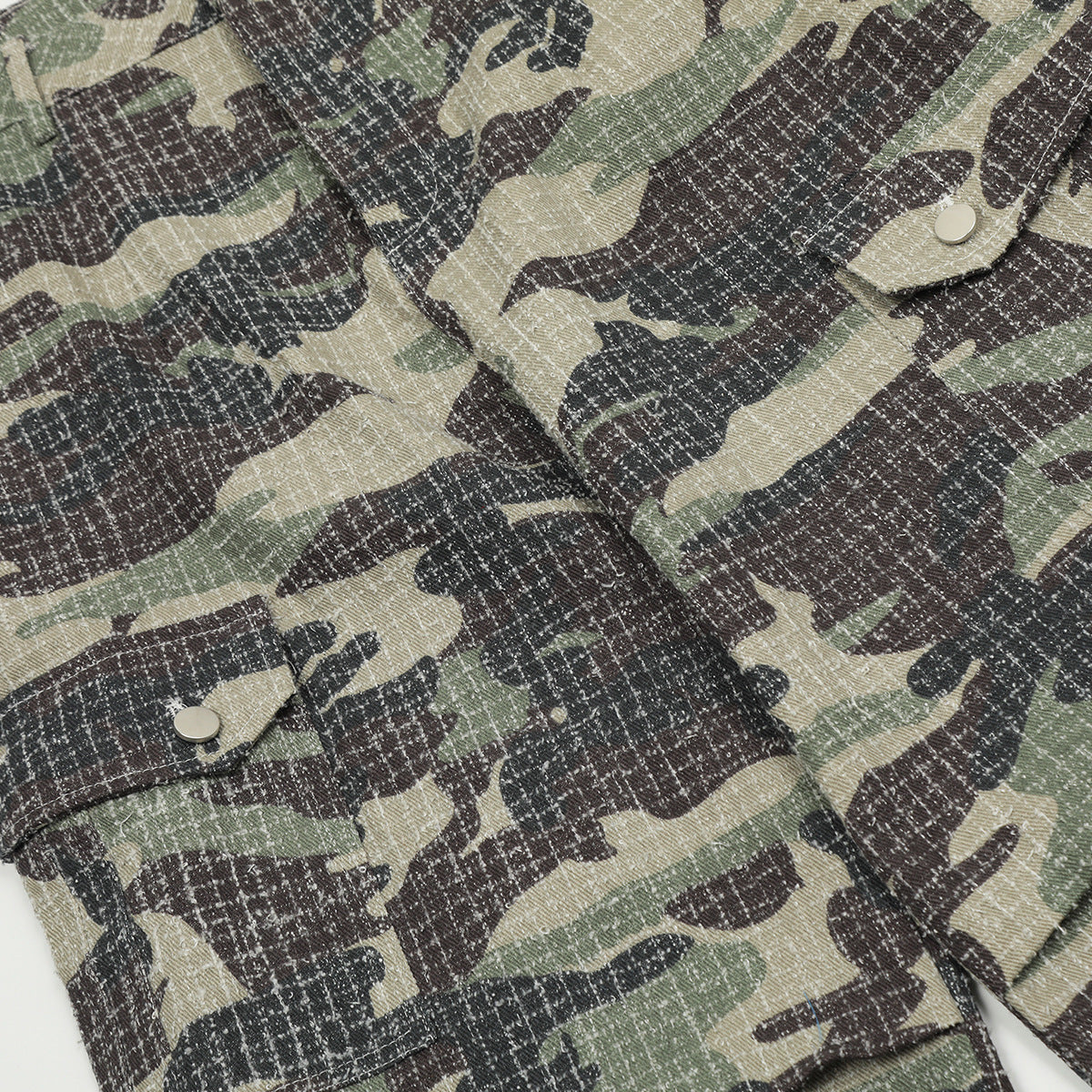 Camouflage Wide-Leg Cargo Pants WN11283