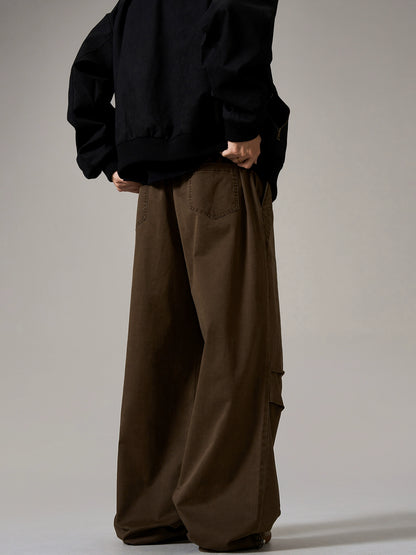 Pleated Design Cleanfit Wide Leg Pants WN8996