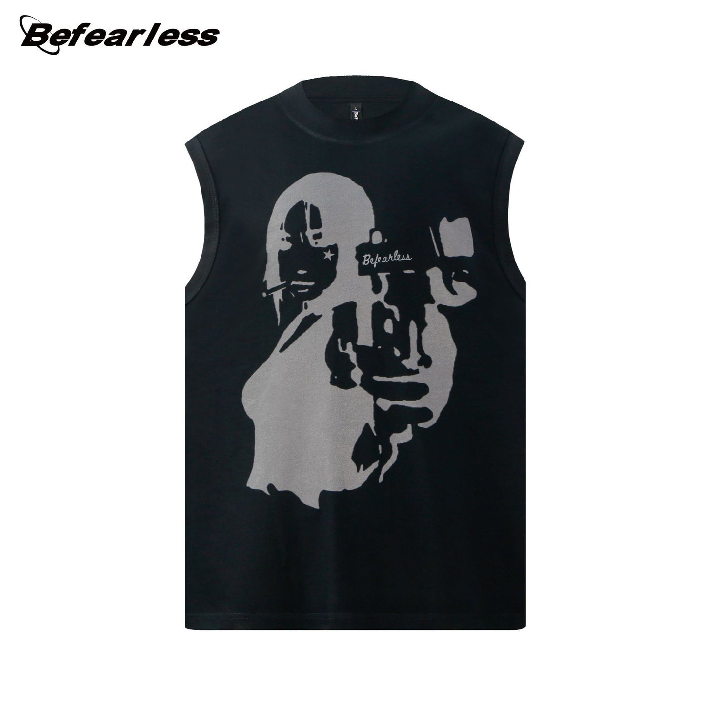 Portrait Graphic Sleeveless T-Shirt WN26295