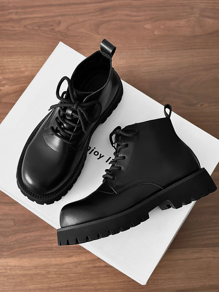 Chunky Lug Sole Platform Lace-Up Boots WN24551