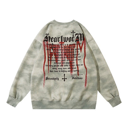 Washed Oversize Pullover Sweatshirt WN10900