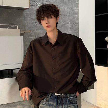 Drapey Drop Shoulder Wrinkle-Free Long Sleeve Shirt WN23150