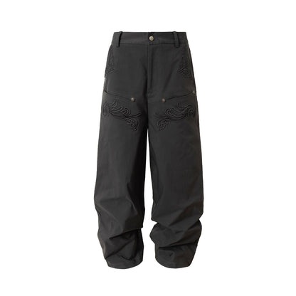 Baroque Embroidery Cargo Pants WN23242