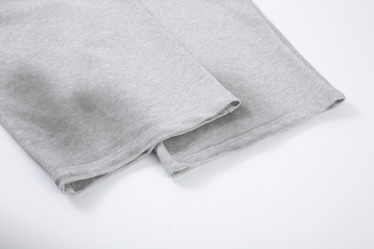Spray Paint Gradient Embroidery Wide Leg Sweatpants WN28007
