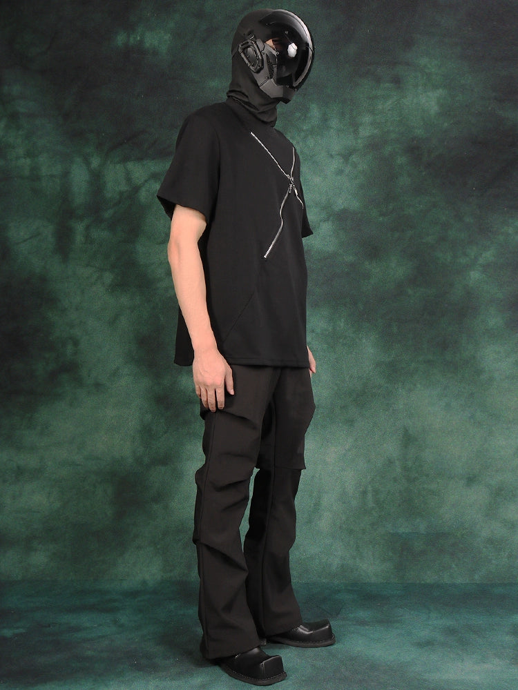 Pleats Draped Wide Leg Suit Trousers WN18648