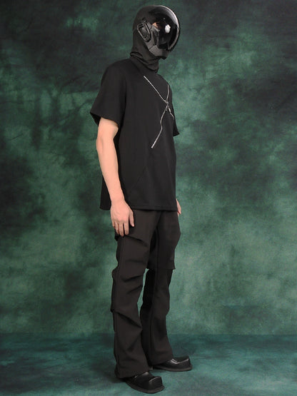 Pleats Draped Wide Leg Suit Trousers WN18648