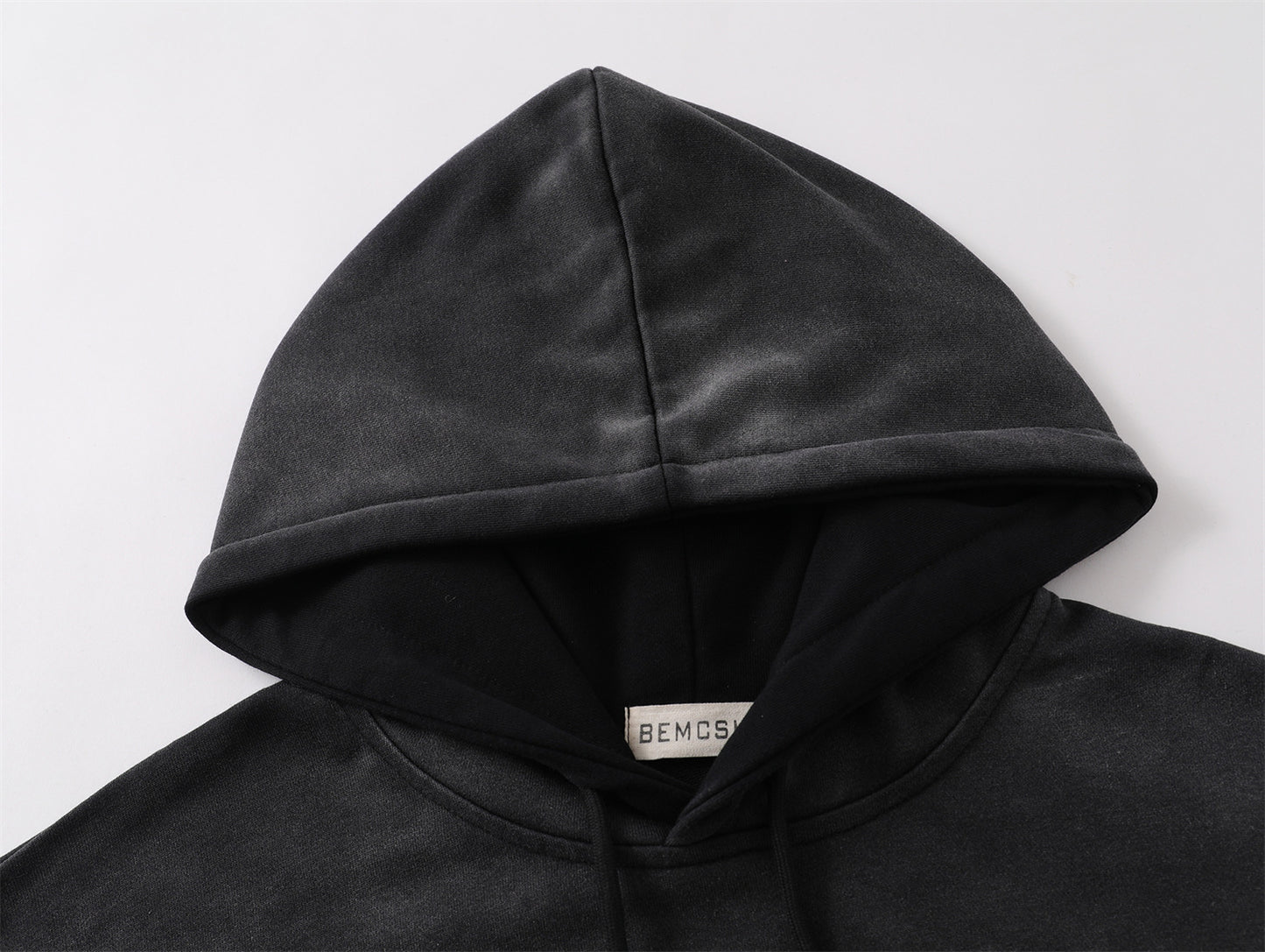 Washed Letter Embroidery Oversize Hoodie WN11515