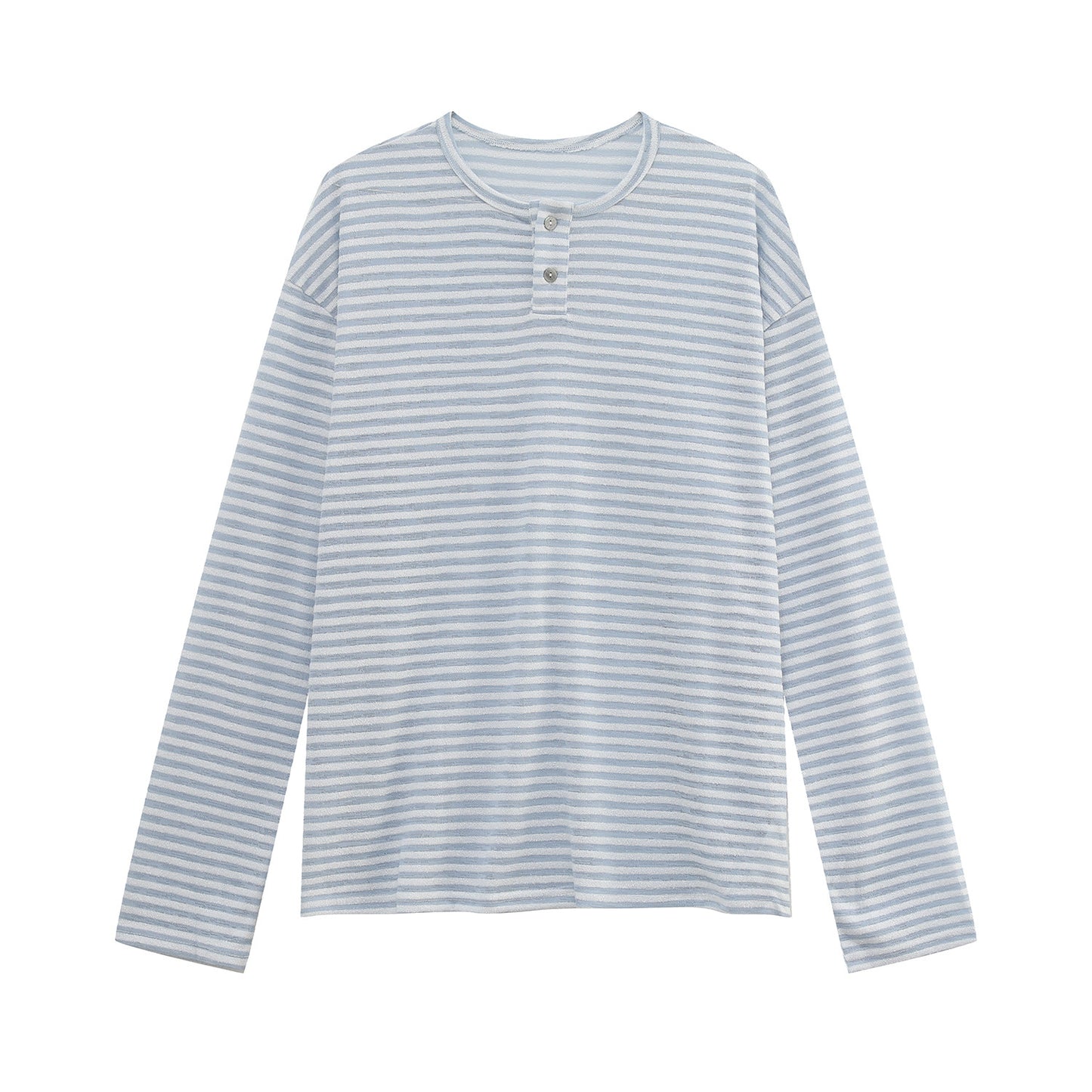 Border Button Long Sleeve T-Shirt WN24936