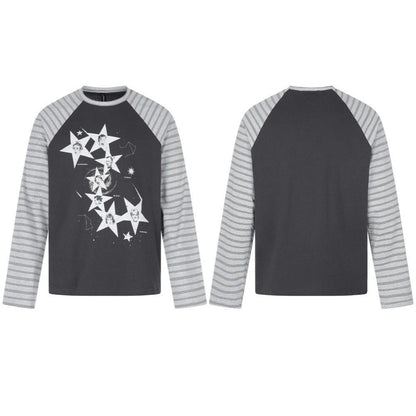 Star Graphic Raglan Long Sleeve T-Shirt WN27991
