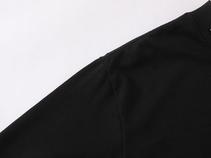 Oversize Damage Plain Short Sleeve T-Shirt WN25472