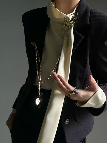 Butterfly Snake Design Brooch WN23134