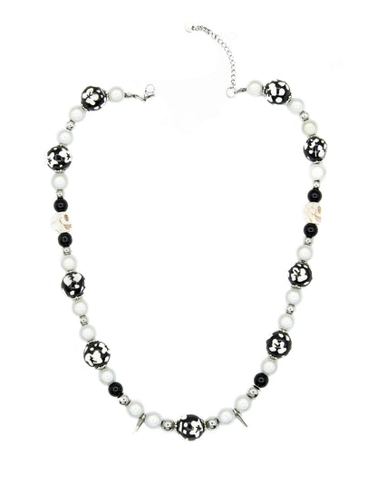 Floral Beaded Pearls Necklace WN21123