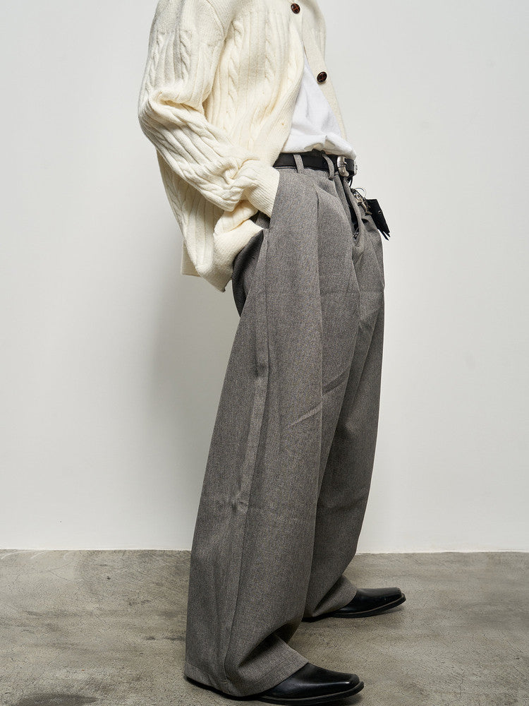 Pleated Draped Barrel Trousers WN22942