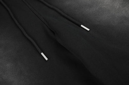 Washed Wide Leg Half Sweatpants WN26127