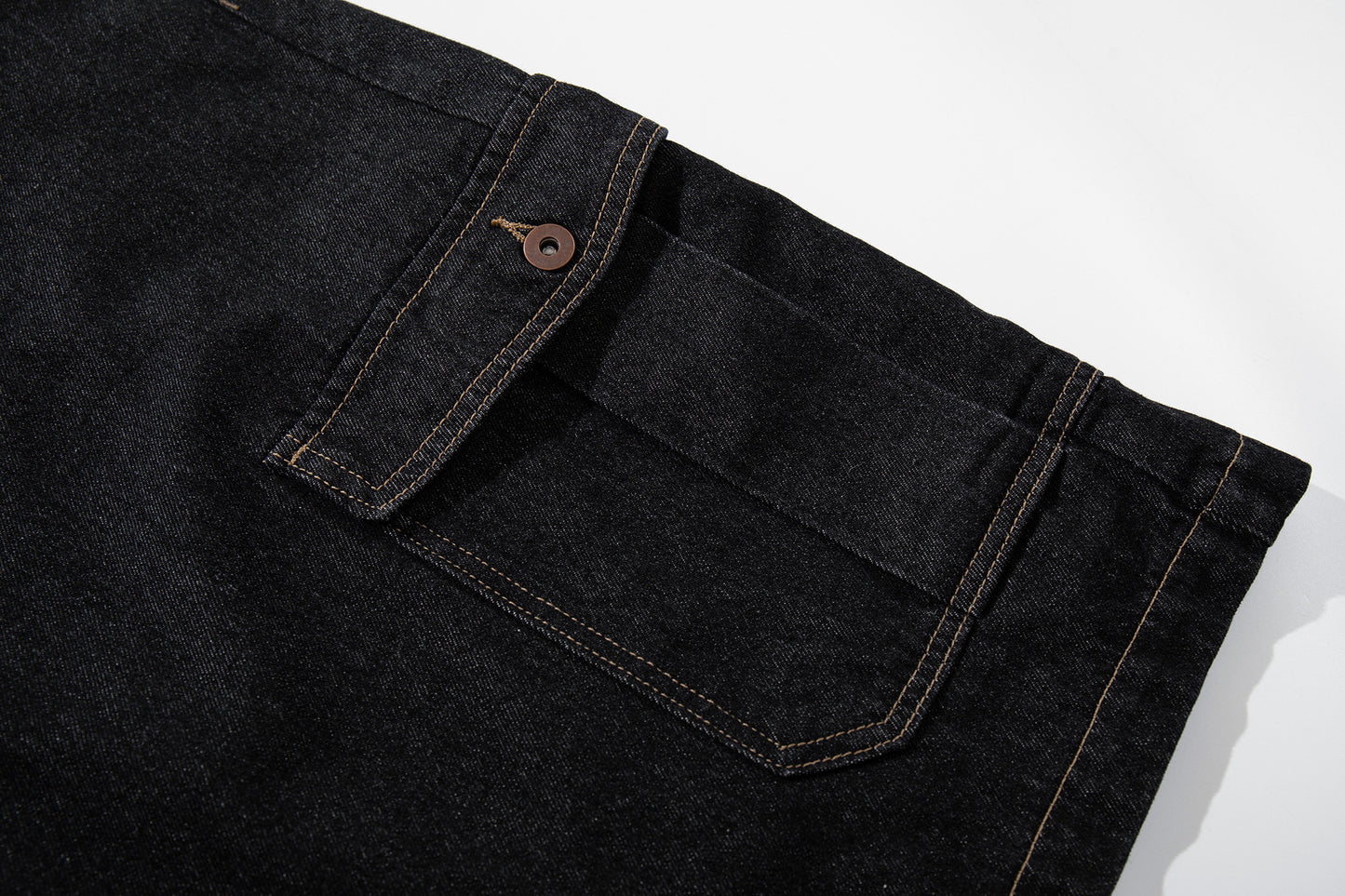 Wide Cargo Denim Half Jeans WN25807