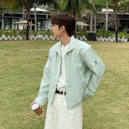 Stand Neck Zipper Jacket WN20393