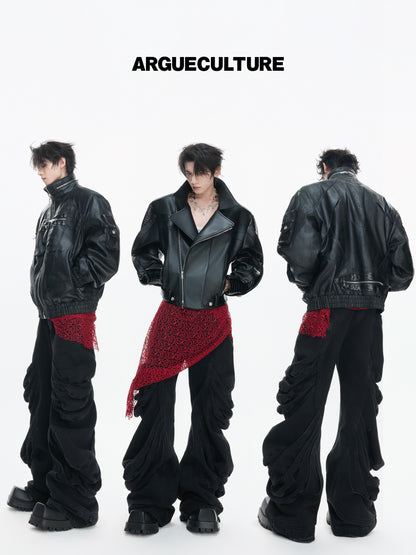 Heavy Craft Deconstruct Wash Stacked Straight Denim Jeans WN23327