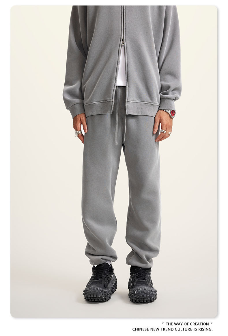 Wide-leg Washed Sweatpants WN6462