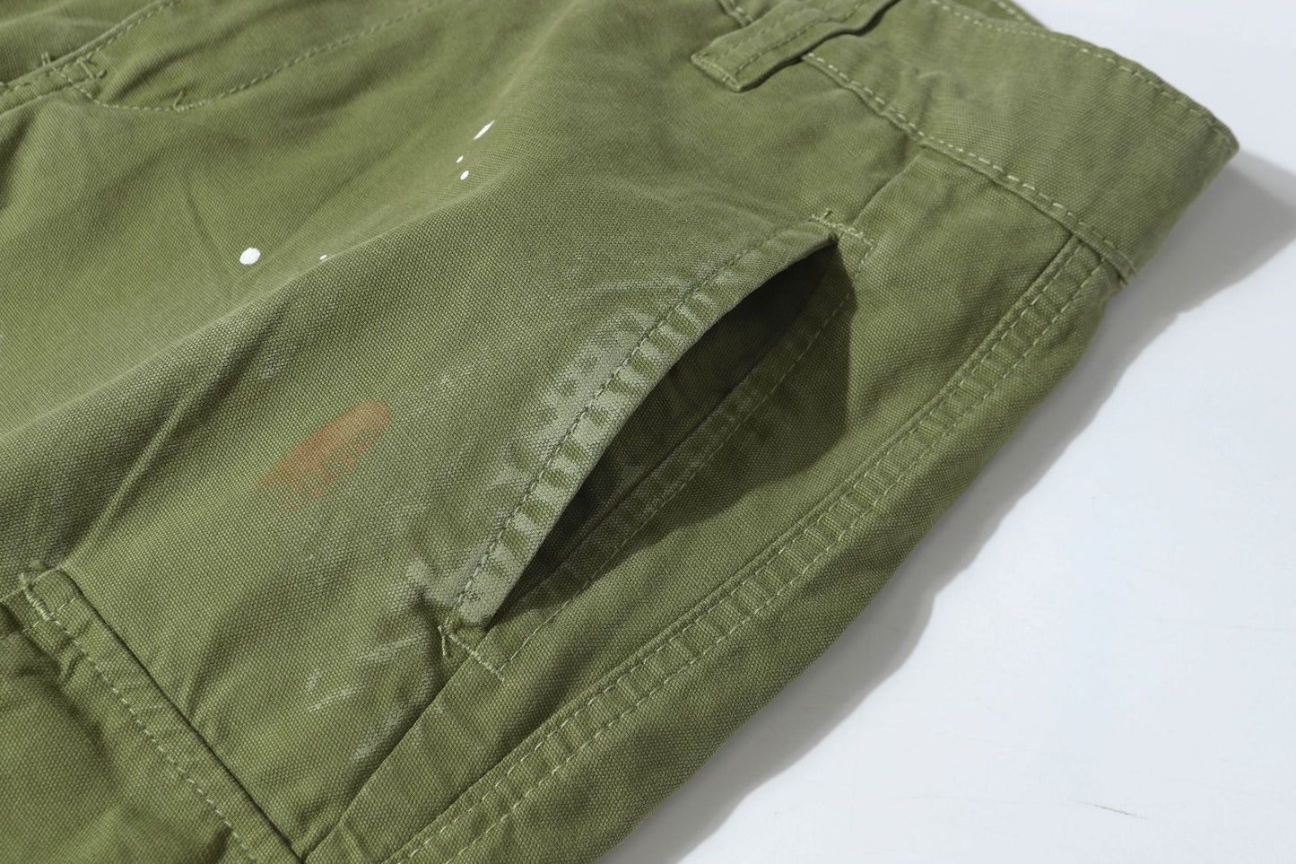 Damage Paint Splatter Multi Pocket Cargo Pants WN26031