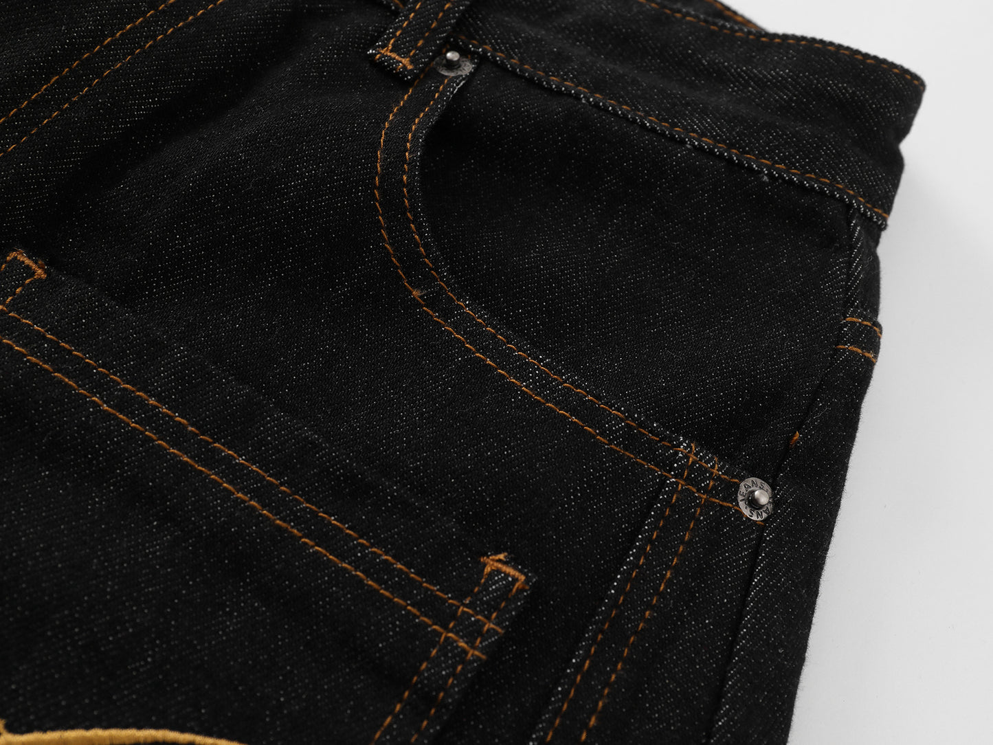Embroidery Wide Leg Half Denim Jeans Pants WN26089