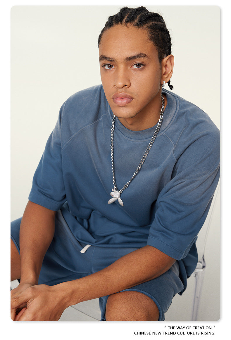 Washed Oversize Raglan-sleeve T-shirt WN6430