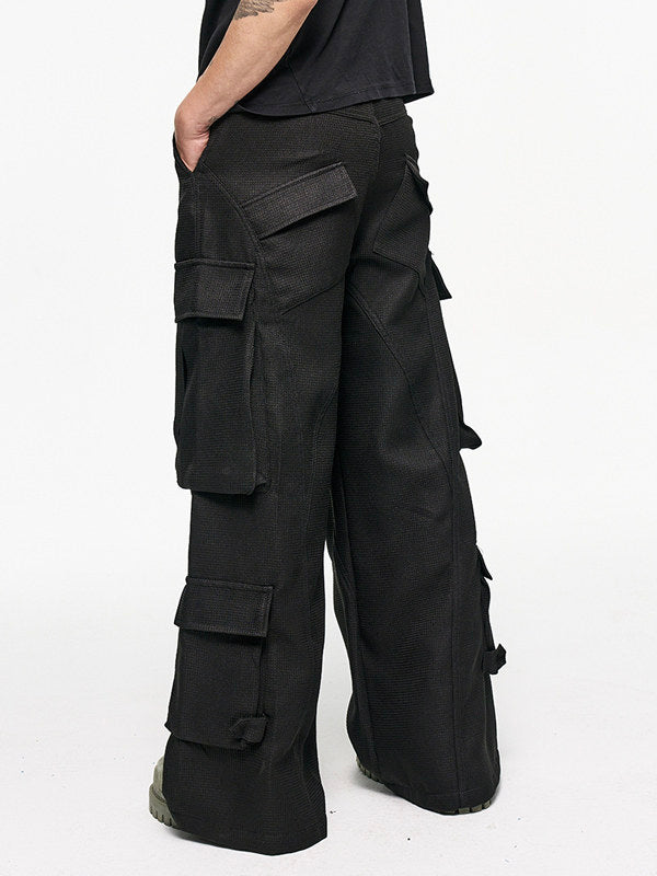 Multi Pocket Wide Leg Cargo Pants WN24333