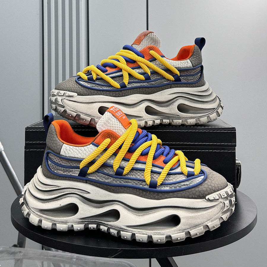 Breathable Platform Height-Increasing Dad Sneakers WN24776