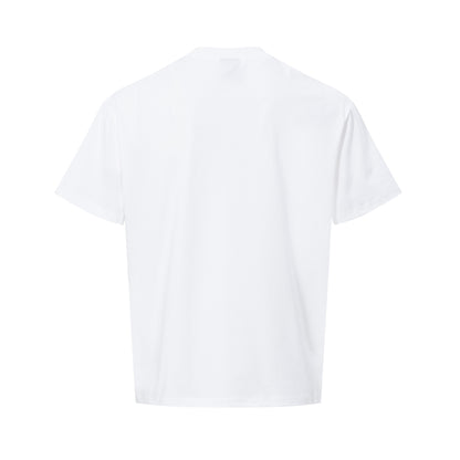Letter Studs Oversize Short Sleeve T-Shirt WN25840