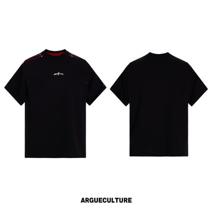 Contrast Panel Boxy Short Sleeve T-Shirt WN26984