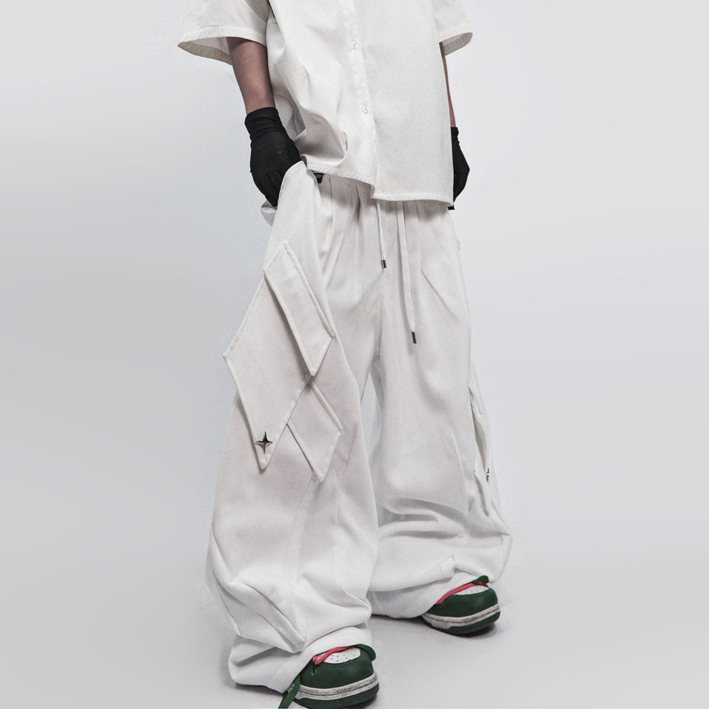 Multi Pocket Wide Leg Cargo Pants WN23975 – WONDER NOAH