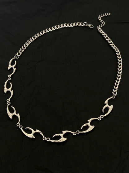 Irregular Shape Titanium Steel Necklace WN19231