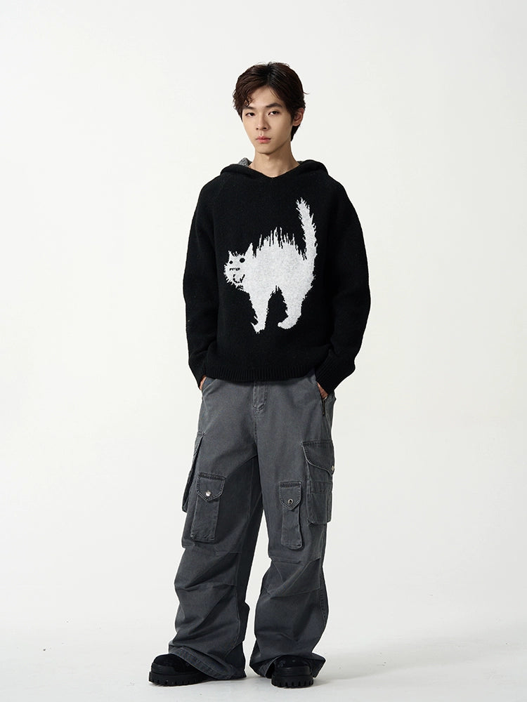 Oversize Knit Hoodie WN7920