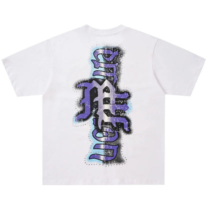 Art Graphic Print Short Sleeve T-Shirt WN28086