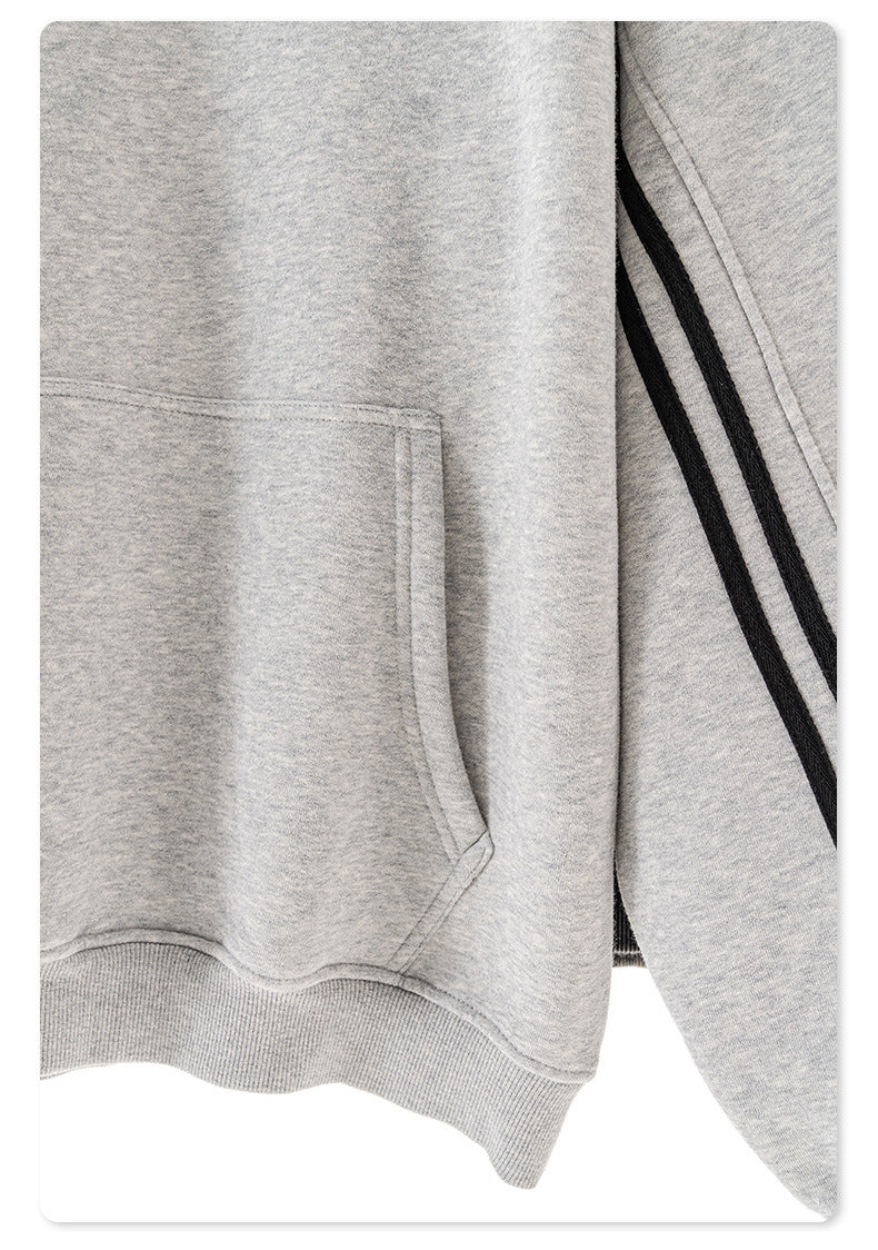 Contrast Color Line Hoodie & Sweatpants Setup WN7875