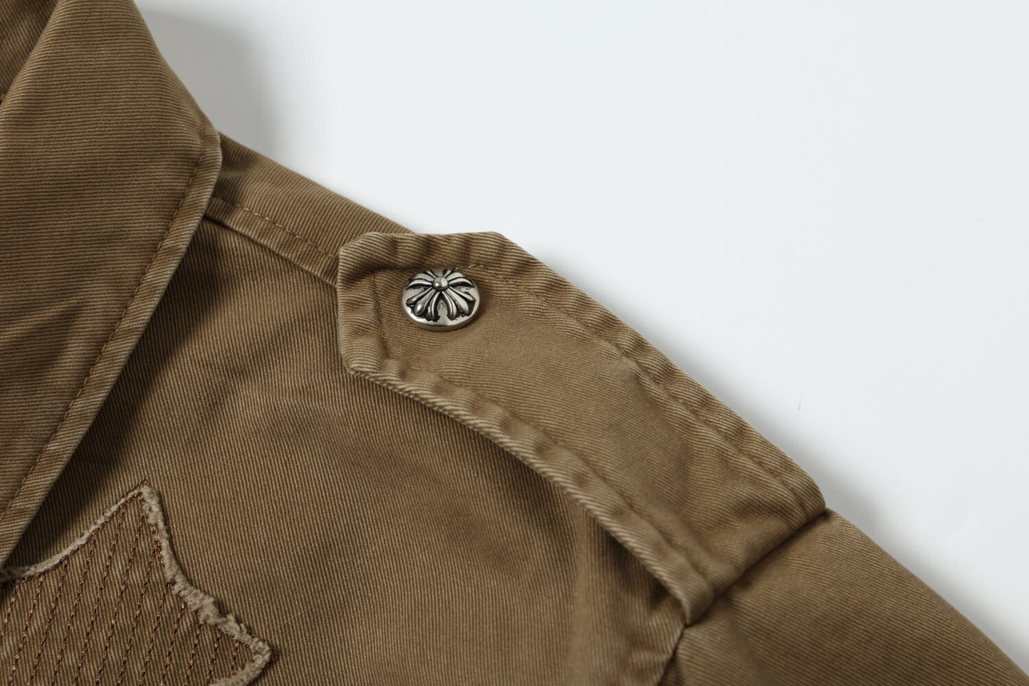 Cross Washed Workwear Zipper Jacket WN23035